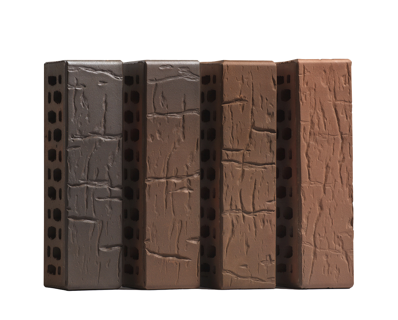 Кирпич лицевой Volgabrick Руст 0,7НФ №70/90