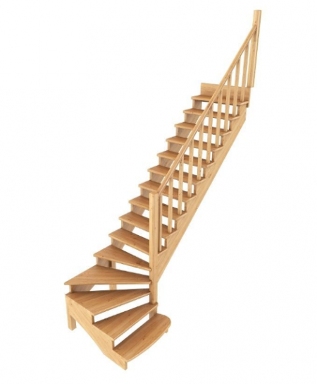 Лестница К-001м/8 без подступенков П бук