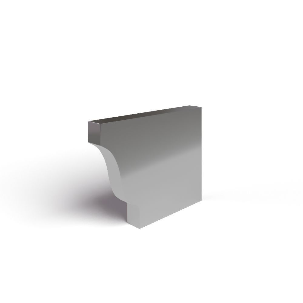 Заглушка желоба 120х86 правая оцинковка