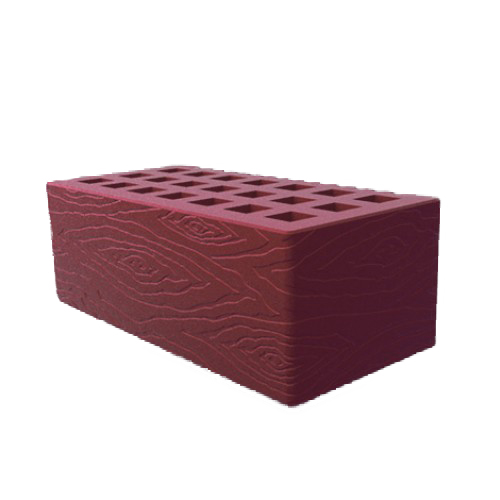 Саранский кирпич лицевой (СЗЛК) 1.4НФ бордо черепаха