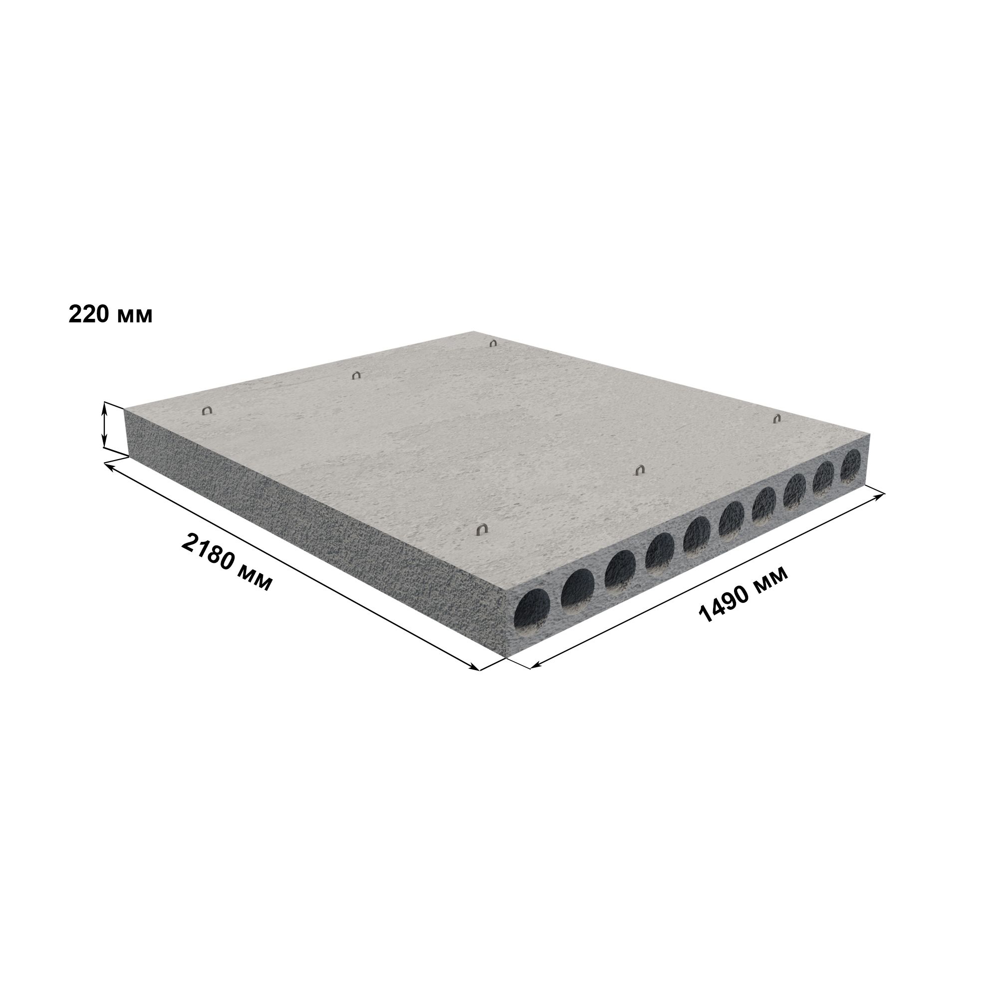 Плита перекрытия РАФФ 2180x990x220 - Фото №7