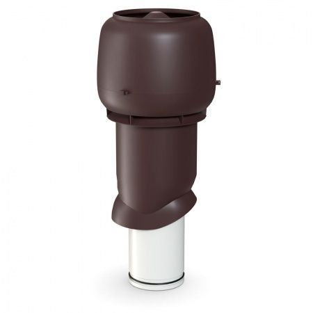Выход вытяжки изолированный с колпаком Ø160/Ø225/500 мм шоколад