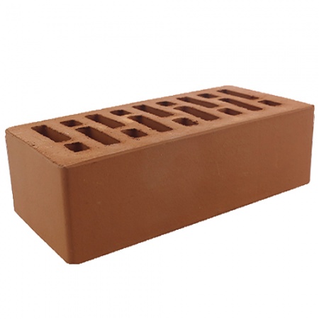 Кирпич лицевой Строма 1,4НФ терракотовый гладкий