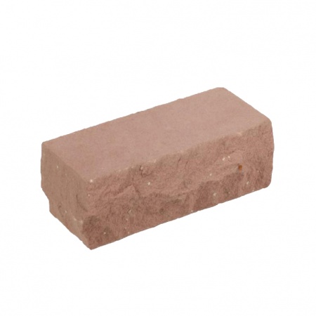 Силикатный кирпич ЗСК Челны лицевой 1.4НФ рельефный торцевой розовый