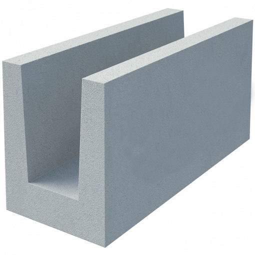 Газобетонный U-образный блок Build stone