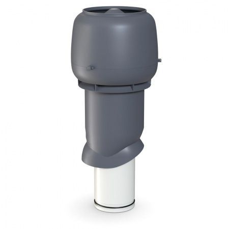 Выход вытяжки изолированный с колпаком Ø160/Ø225/500 мм серый