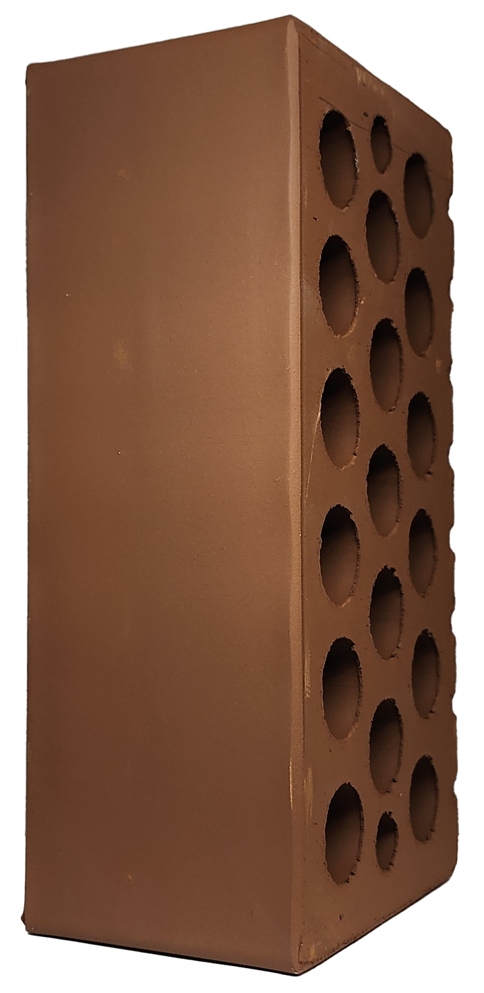 Ключищинский кирпич лицевой 1.4НФ шоколад гладкий