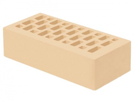 Голицынский кирпич лицевой 1НФ слоновая кость гладкий