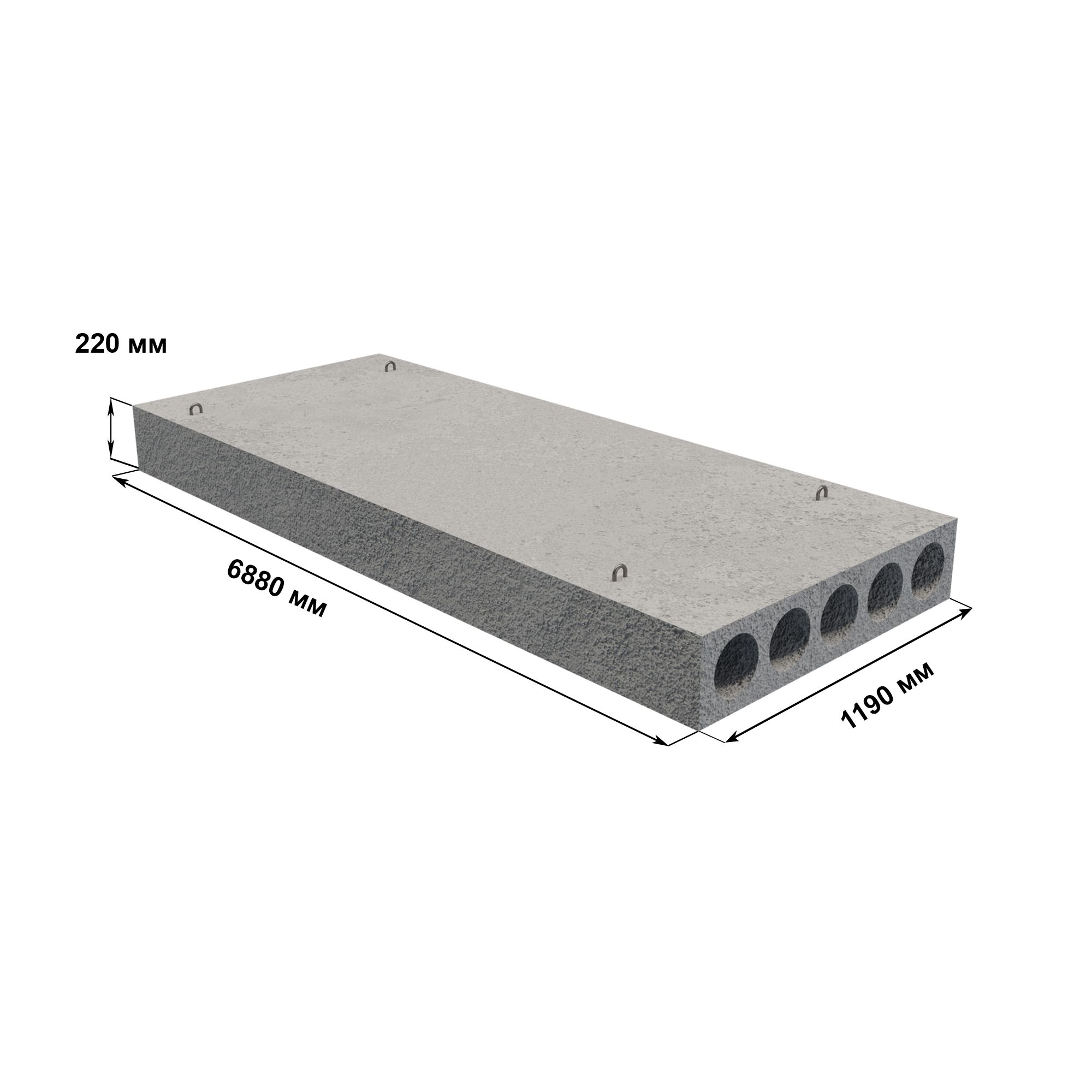 Плита перекрытия РАФФ 2180x990x220 - Фото №285