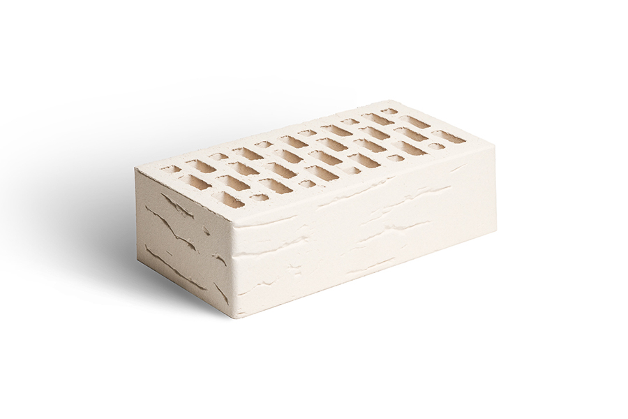 Саранский кирпич лицевой 1НФ белый антик