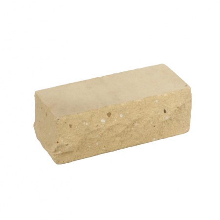 Силикатный кирпич ЗСК Челны лицевой 1.4НФ рельефный торцевой желтый