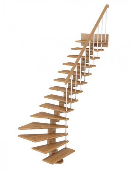 Лестница К-008м без подступенков П бук