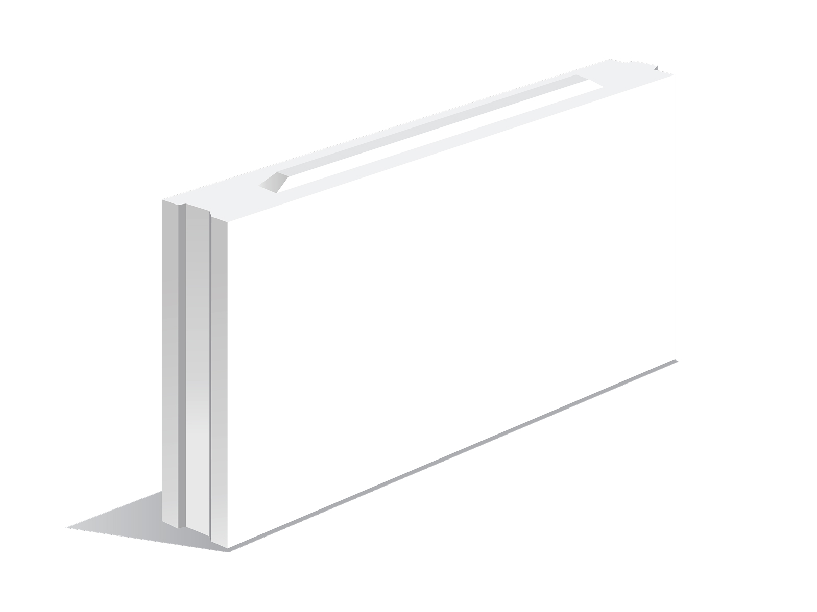 Плита силикатная перегородочная с пазогребнем влагостойкая Novoblock Новоблок