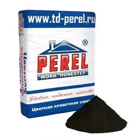 Смесь кладочная цветная Perel NL черный 0165 50 кг