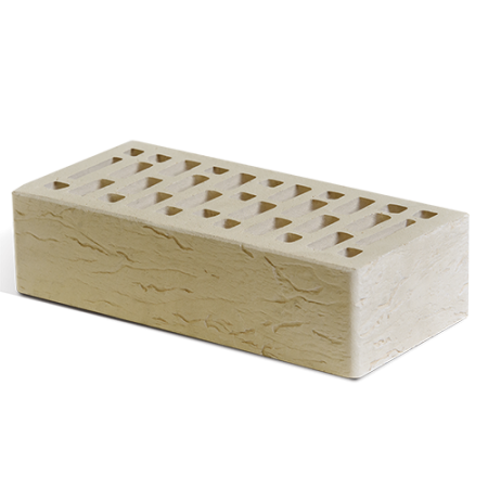 Маркинский кирпич лицевой 1НФ бежевый риф