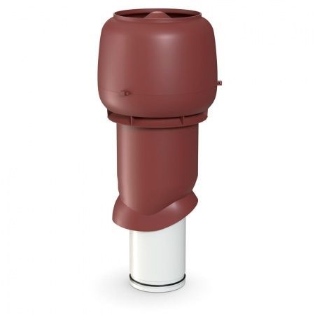 Выход вытяжки изолированный с колпаком Ø160/Ø225/500 мм бордо