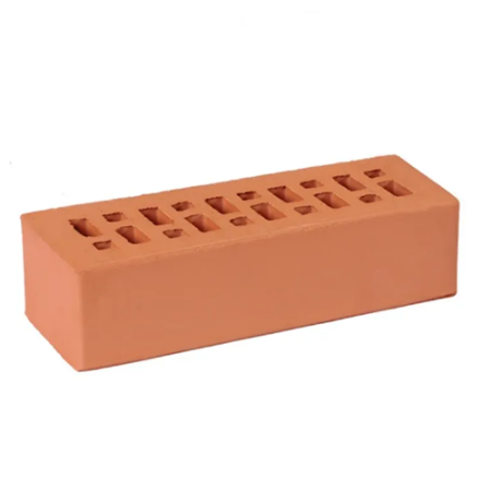 Кирпич лицевой пустотелый Гжельский 0,7НФ терракотовый гладкий