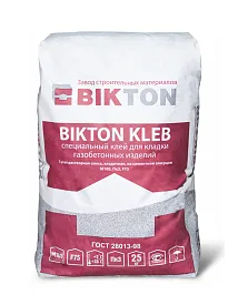 Клей для газобетона Bikton