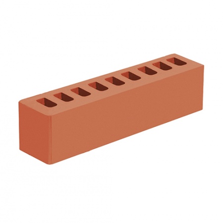 Голицынский кирпич лицевой 0.5НФ красный гладкий