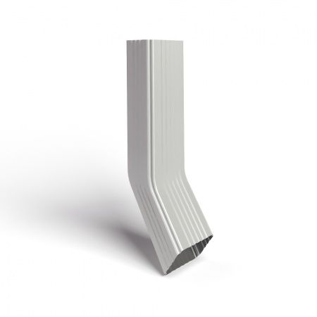 Труба водосточная 76х102х1000 с коленом полиэстер RAL9003