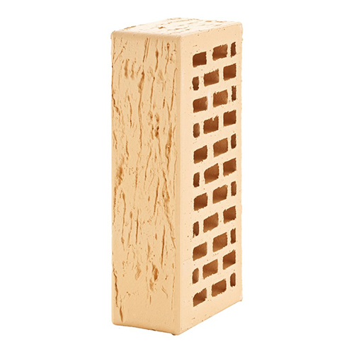 Кирпич ЛСР лицевой керамический пустотелый 1НФ пшеничный рустик