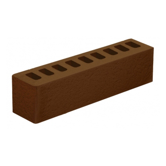 Голицынский кирпич лицевой 0.5НФ коричневый риф