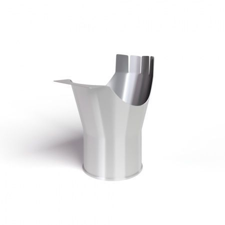 Воронка выпускная D150/100 RAL9010