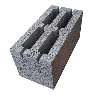 Блок керамзитобетонный 4-х пустотный Стройтекс 390 х 190 х 188