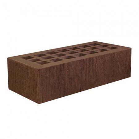 Железногорский кирпич лицевой 1НФ темно-коричневый бархат