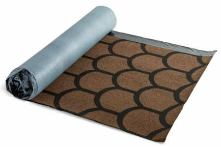 Рулонная гибкая черепица Технониколь Бобровый хвост коричневый