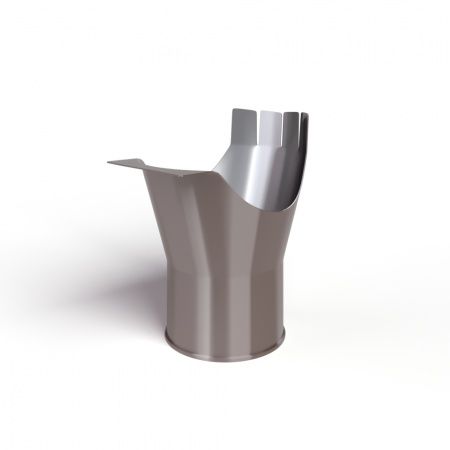 Воронка выпускная D150/100 RAL8017