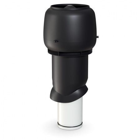 Выход вытяжки изолированный с колпаком Ø160/Ø225/500 мм черный