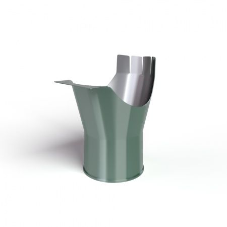 Воронка выпускная D125/100 RAL6005