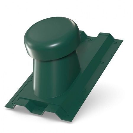 Выход универсальный Металл Профиль Ø110/200 на профнастил С-21 RAL6005