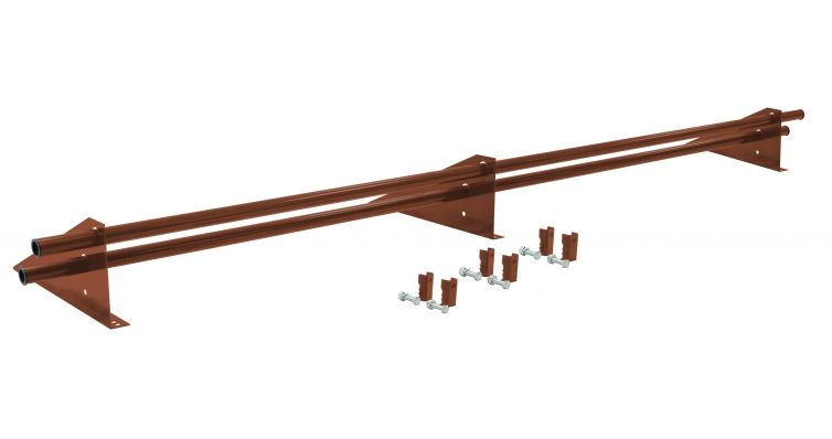 Снегозадержатель трубчатый для фальцевой кровли Optima 3 м