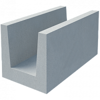 Газобетонный U-образный блок Build stone D500 500х250х250