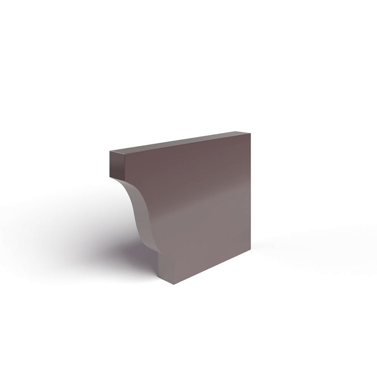 Заглушка желоба 120х86 правая полиэстер