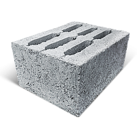 Блок керамзитобетонный 6-х пустотный Стройтекс 390 х 190 х 188