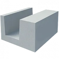 Газобетонный U-образный блок Build stone D500 500х400х250